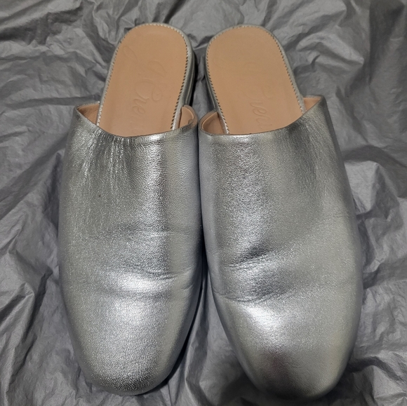 Jcrew Metallic Slip On Mules - Picture 6 of 10